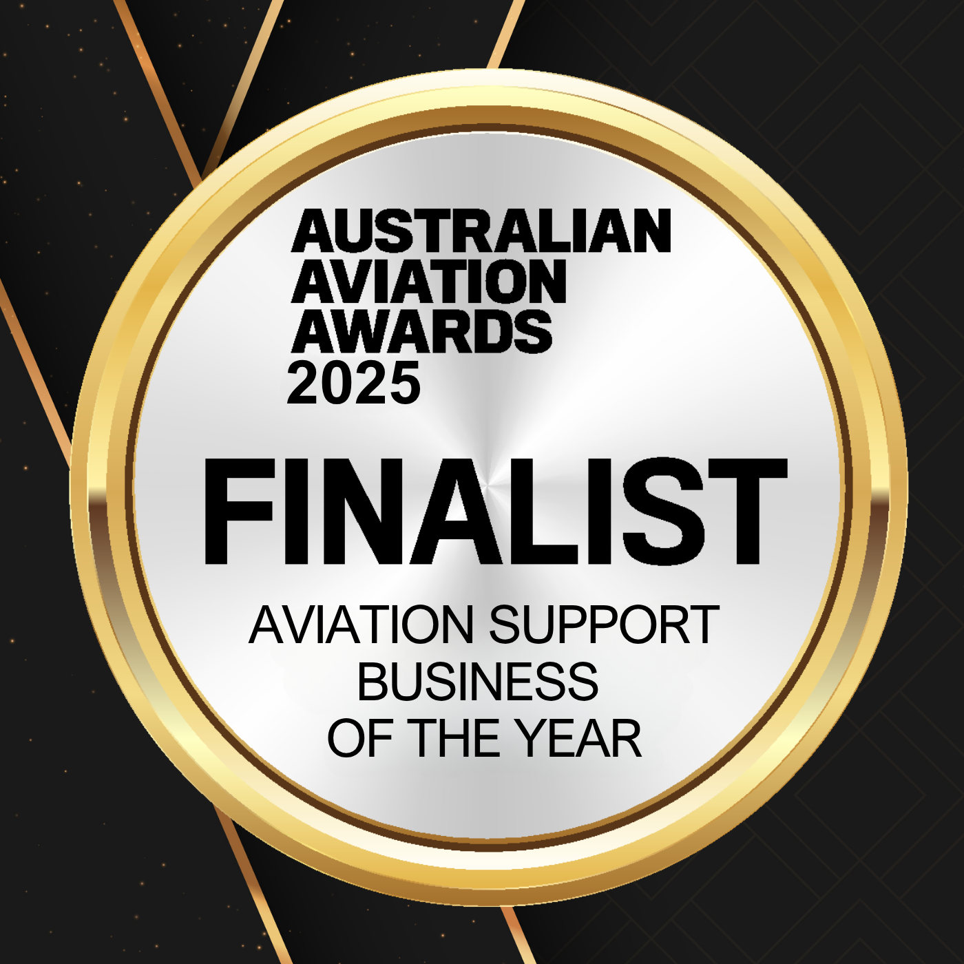 2025 Aviation Support Business of the Year Finalist Badge